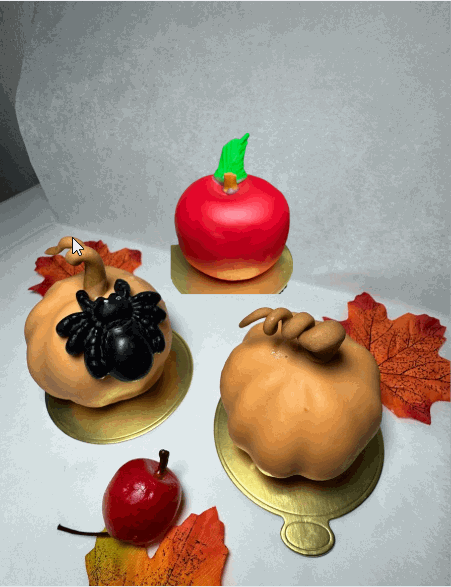 🎃 Halloween Édition – Fruktbakelser med  två Pumpa & Äpple 🍏